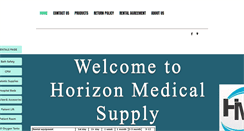 Desktop Screenshot of horizonmedicalsupplies.com