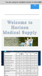 Mobile Screenshot of horizonmedicalsupplies.com